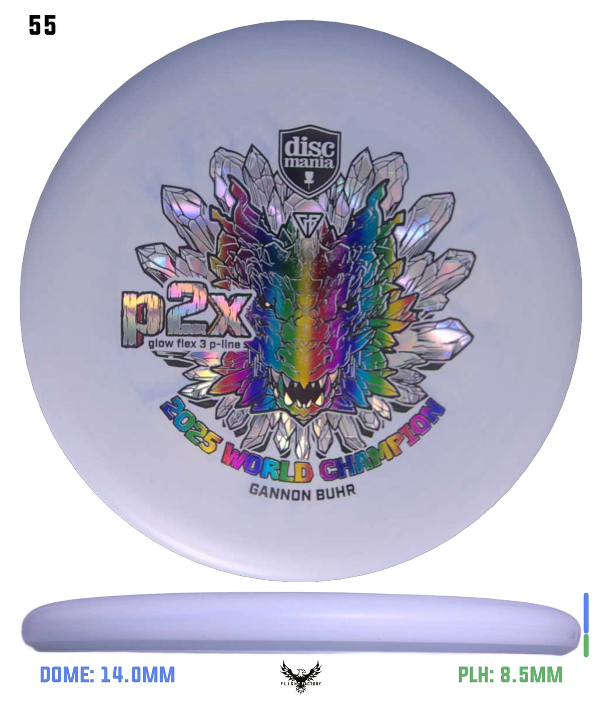 Discmania Gannon Buhr Glow Flex 3 P-Line P2x Triumph Series (2025 World Champion)