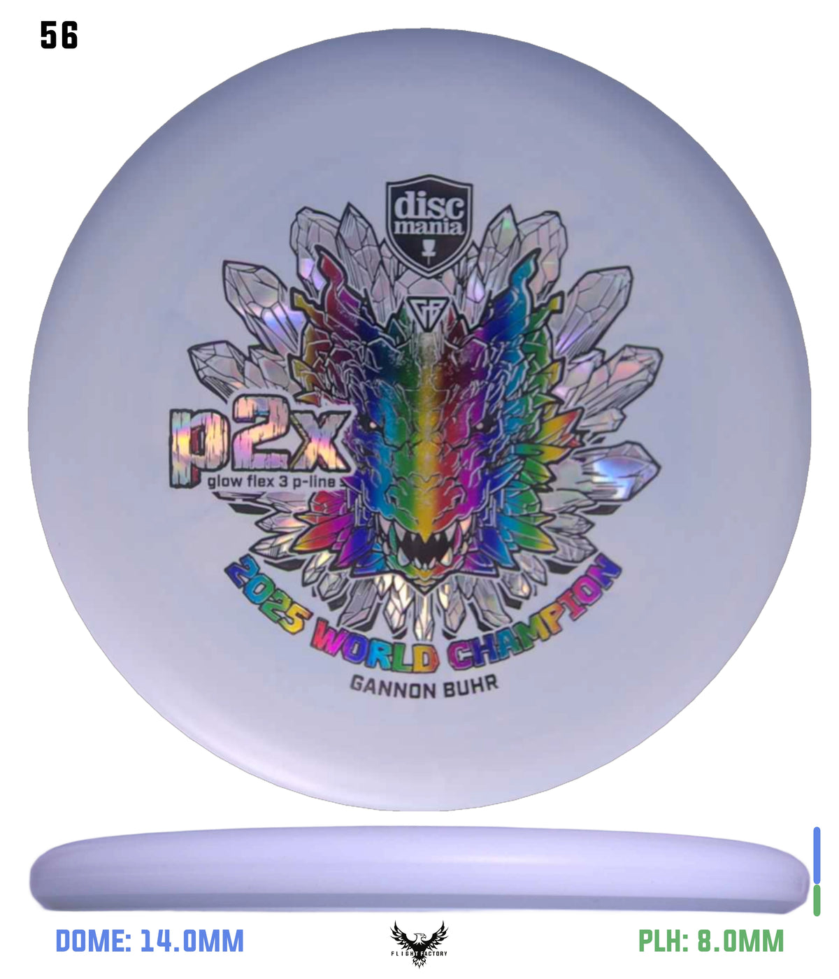 Discmania Gannon Buhr Glow Flex 3 P-Line P2x Triumph Series (2025 World Champion)