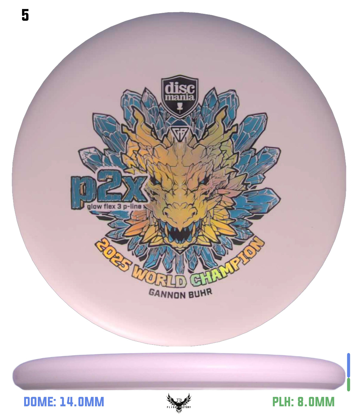 Discmania Gannon Buhr Glow Flex 3 P-Line P2x Triumph Series (2025 World Champion)
