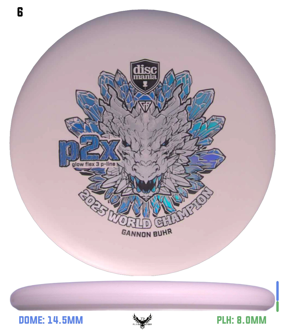 Discmania Gannon Buhr Glow Flex 3 P-Line P2x Triumph Series (2025 World Champion)