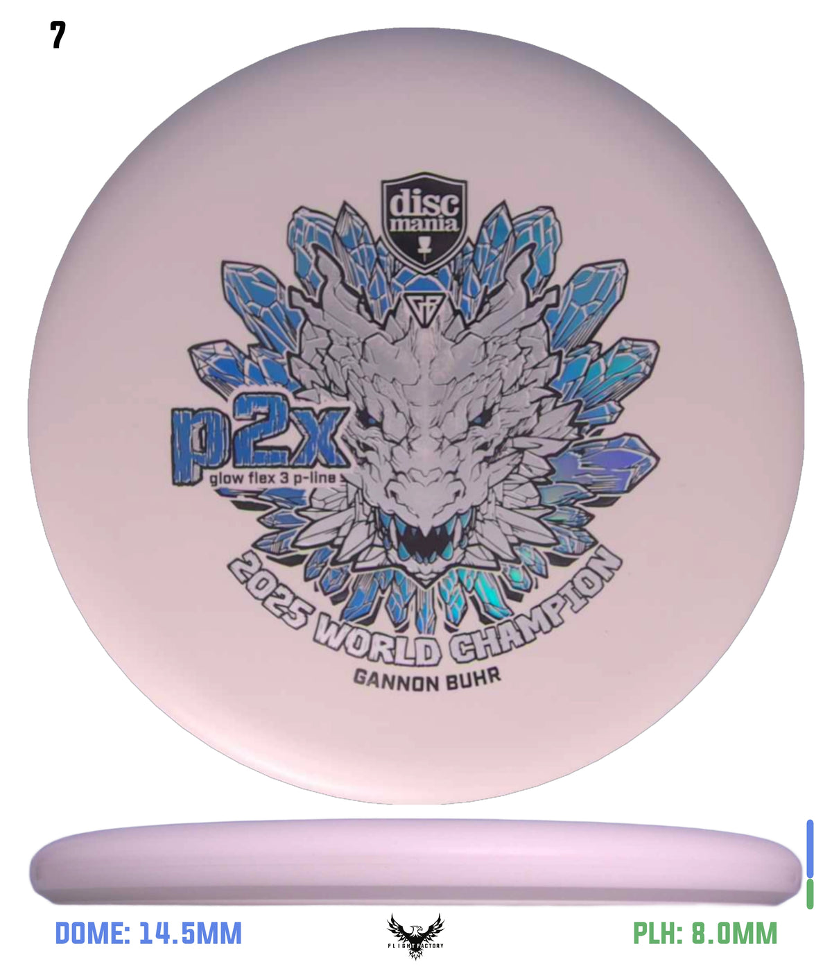 Discmania Gannon Buhr Glow Flex 3 P-Line P2x Triumph Series (2025 World Champion)