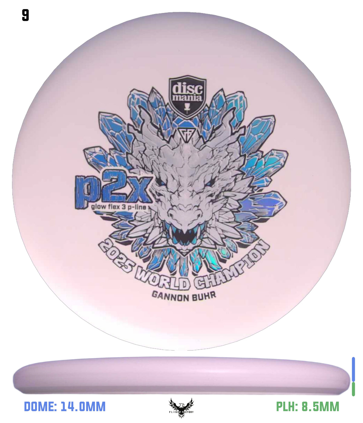 Discmania Gannon Buhr Glow Flex 3 P-Line P2x Triumph Series (2025 World Champion)