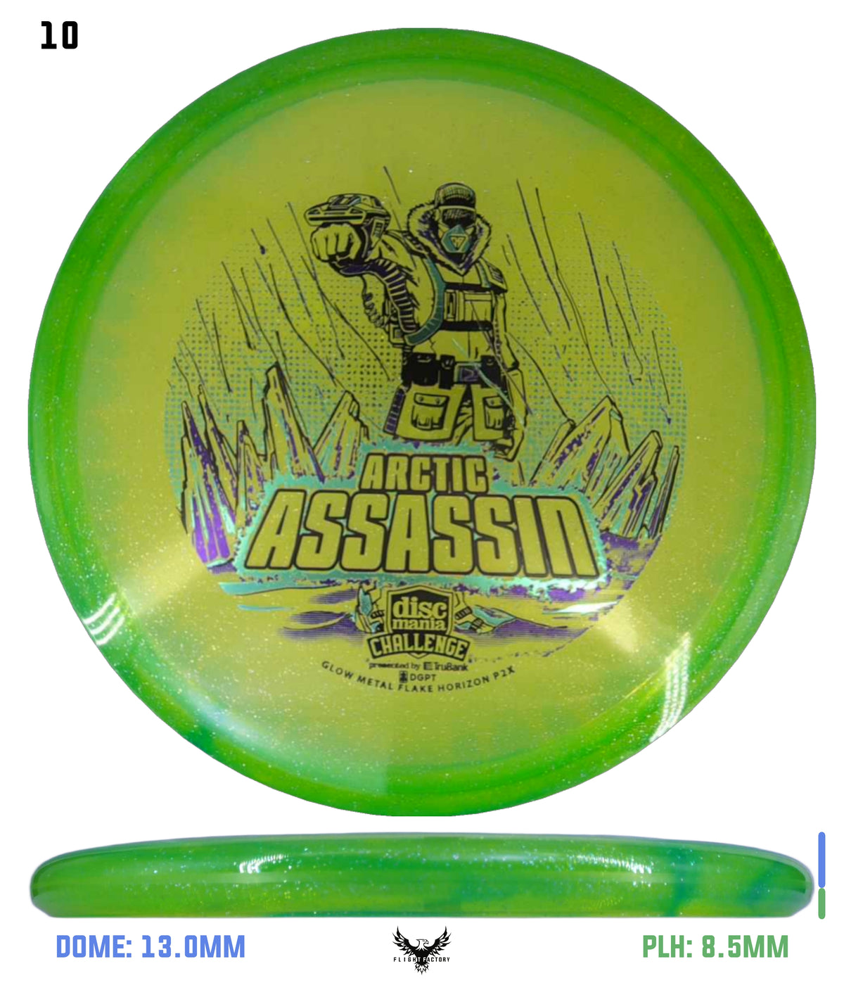 Discmania Arctic Assassin C-Line Metal Flake Horizon P2x - Discmania Challenge