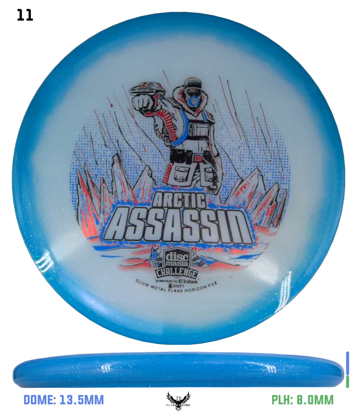 Discmania Arctic Assassin C-Line Metal Flake Horizon P2x - Discmania Challenge