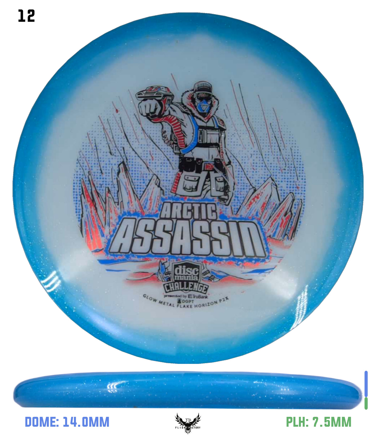 Discmania Arctic Assassin C-Line Metal Flake Horizon P2x - Discmania Challenge
