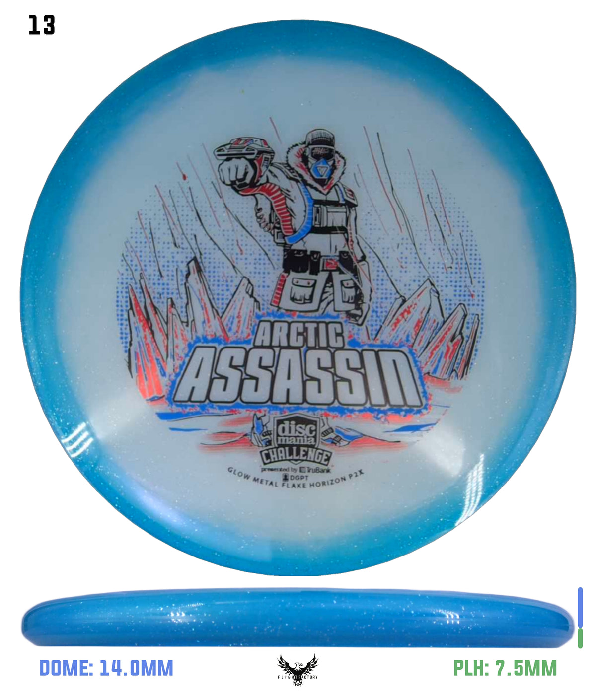 Discmania Arctic Assassin C-Line Metal Flake Horizon P2x - Discmania Challenge