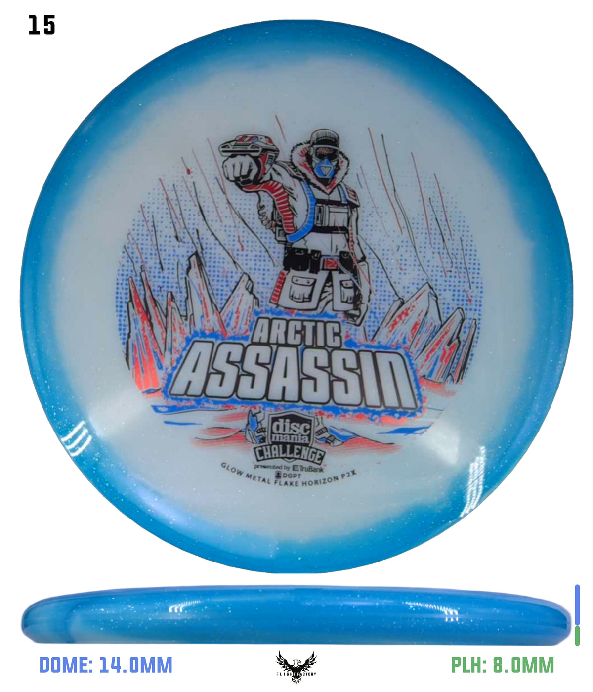 Discmania Arctic Assassin C-Line Metal Flake Horizon P2x - Discmania Challenge