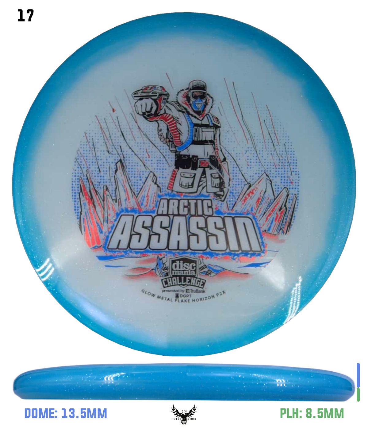 Discmania Arctic Assassin C-Line Metal Flake Horizon P2x - Discmania Challenge