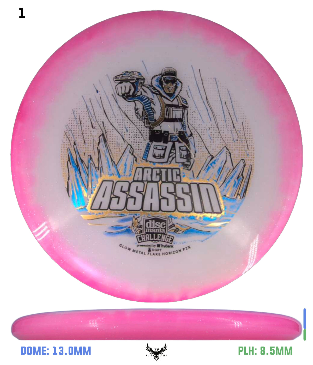 Discmania Arctic Assassin C-Line Metal Flake Horizon P2x - Discmania Challenge