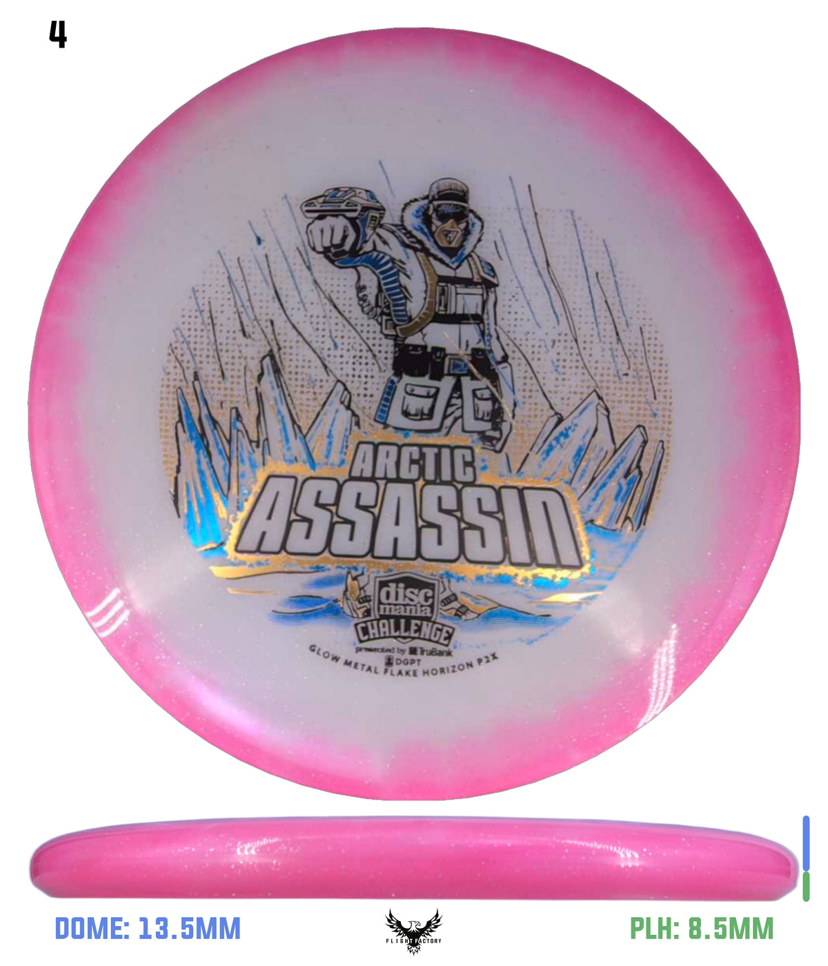 Discmania Arctic Assassin C-Line Metal Flake Horizon P2x - Discmania Challenge