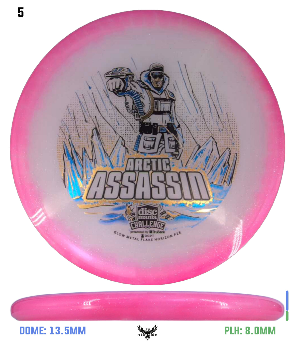 Discmania Arctic Assassin C-Line Metal Flake Horizon P2x - Discmania Challenge