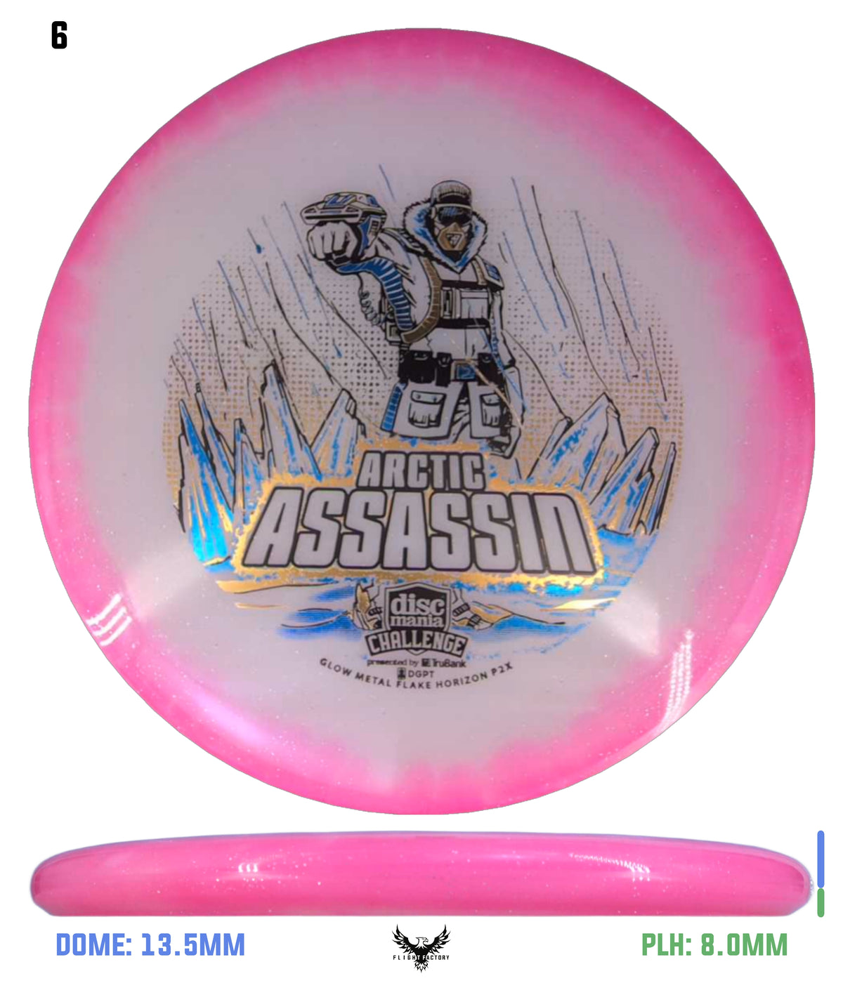 Discmania Arctic Assassin C-Line Metal Flake Horizon P2x - Discmania Challenge