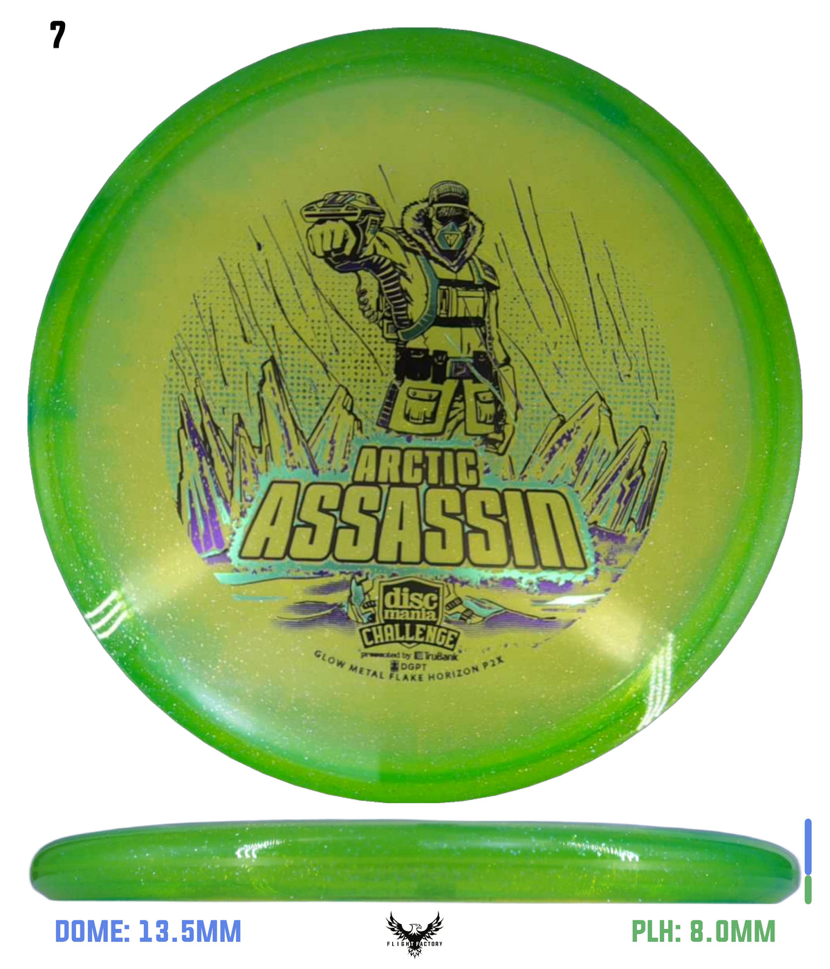Discmania Arctic Assassin C-Line Metal Flake Horizon P2x - Discmania Challenge