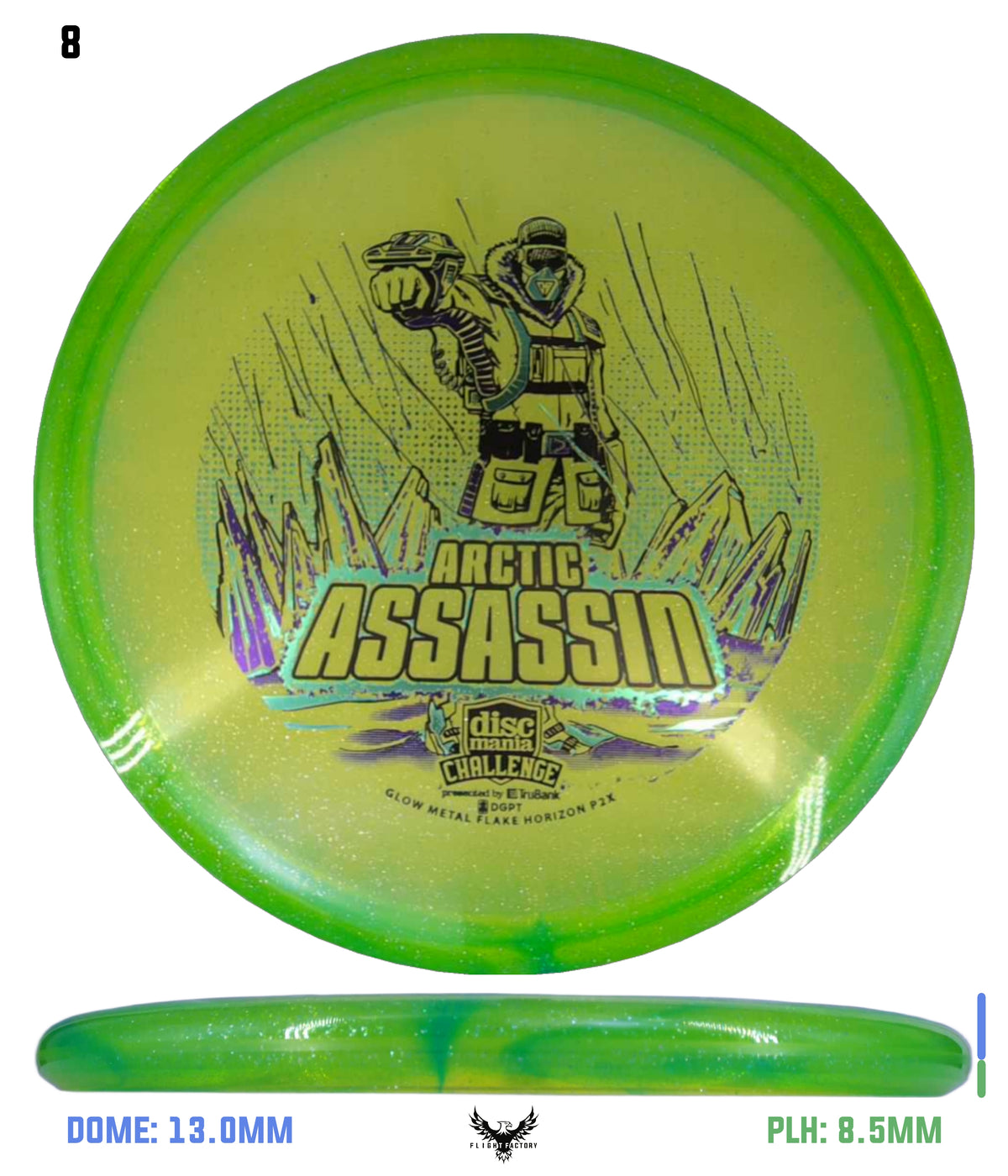 Discmania Arctic Assassin C-Line Metal Flake Horizon P2x - Discmania Challenge