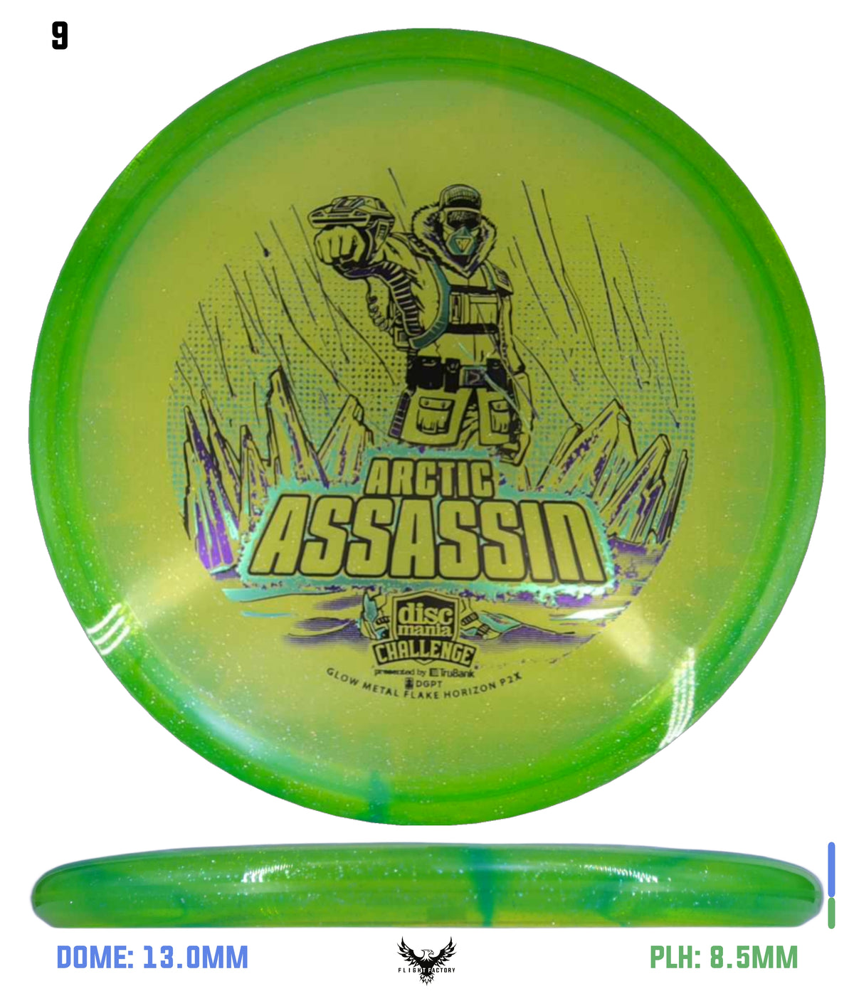 Discmania Arctic Assassin C-Line Metal Flake Horizon P2x - Discmania Challenge
