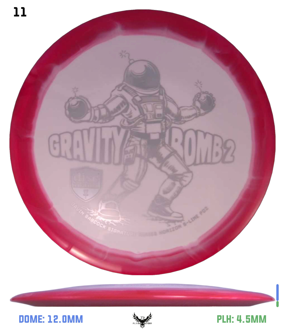 Discmania Gravity Bomb 2 Horizon S-Line PD2 - Gavin Babcock Signature Series