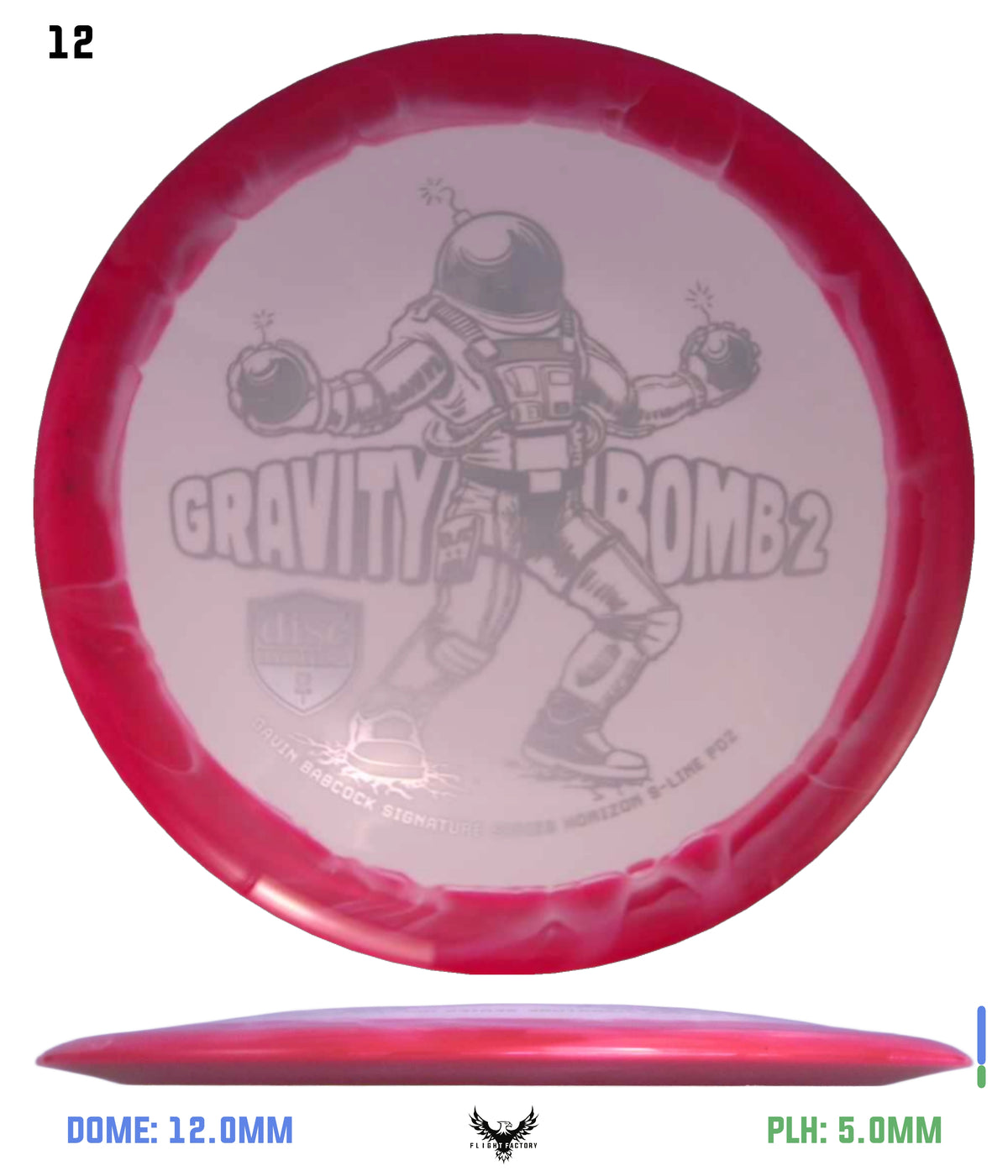 Discmania Gravity Bomb 2 Horizon S-Line PD2 - Gavin Babcock Signature Series