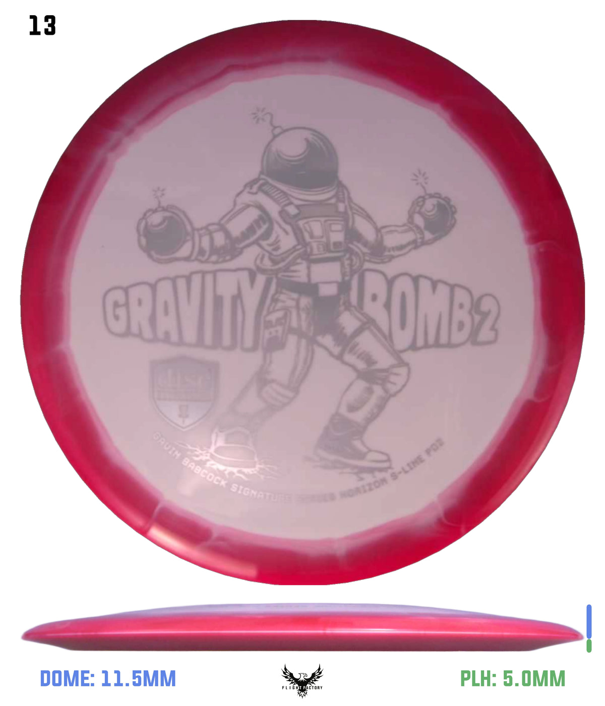 Discmania Gravity Bomb 2 Horizon S-Line PD2 - Gavin Babcock Signature Series