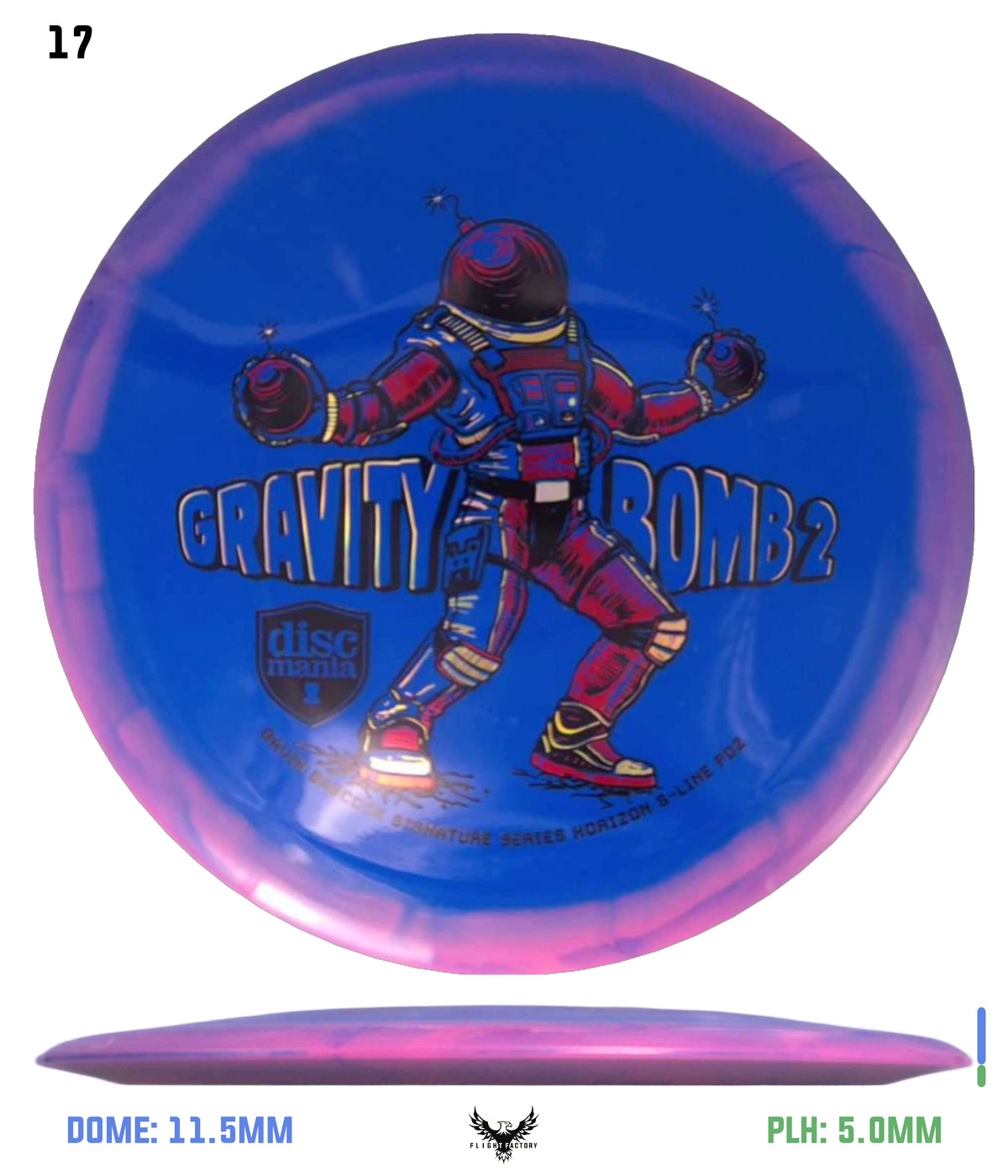 Discmania Gravity Bomb 2 Horizon S-Line PD2 - Gavin Babcock Signature Series