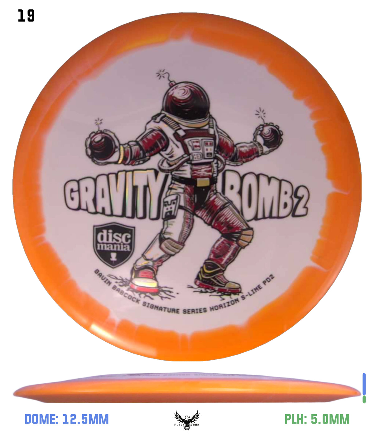 Discmania Gravity Bomb 2 Horizon S-Line PD2 - Gavin Babcock Signature Series