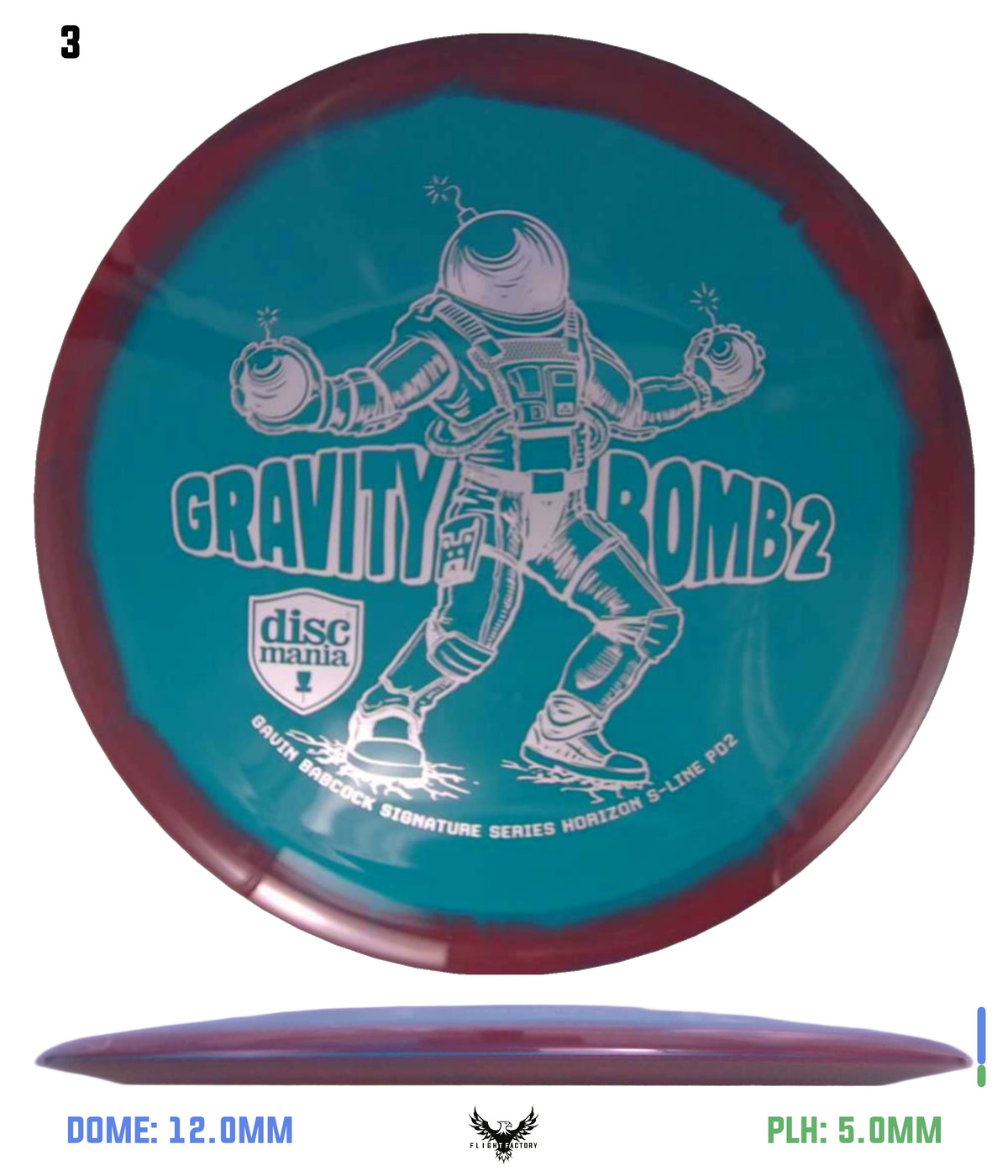 Discmania Gravity Bomb 2 Horizon S-Line PD2 - Gavin Babcock Signature Series