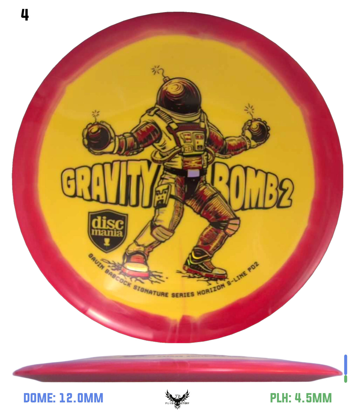 Discmania Gravity Bomb 2 Horizon S-Line PD2 - Gavin Babcock Signature Series