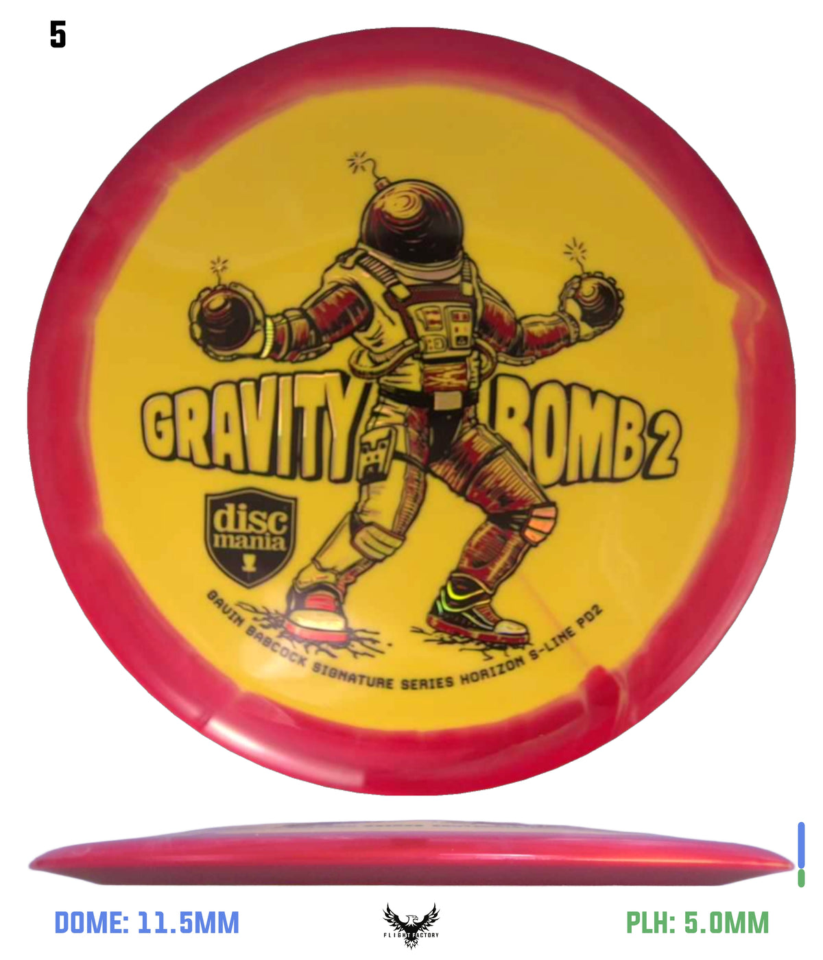 Discmania Gravity Bomb 2 Horizon S-Line PD2 - Gavin Babcock Signature Series