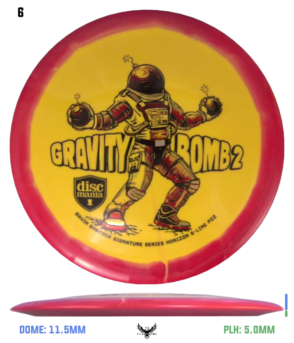 Discmania Gravity Bomb 2 Horizon S-Line PD2 - Gavin Babcock Signature Series