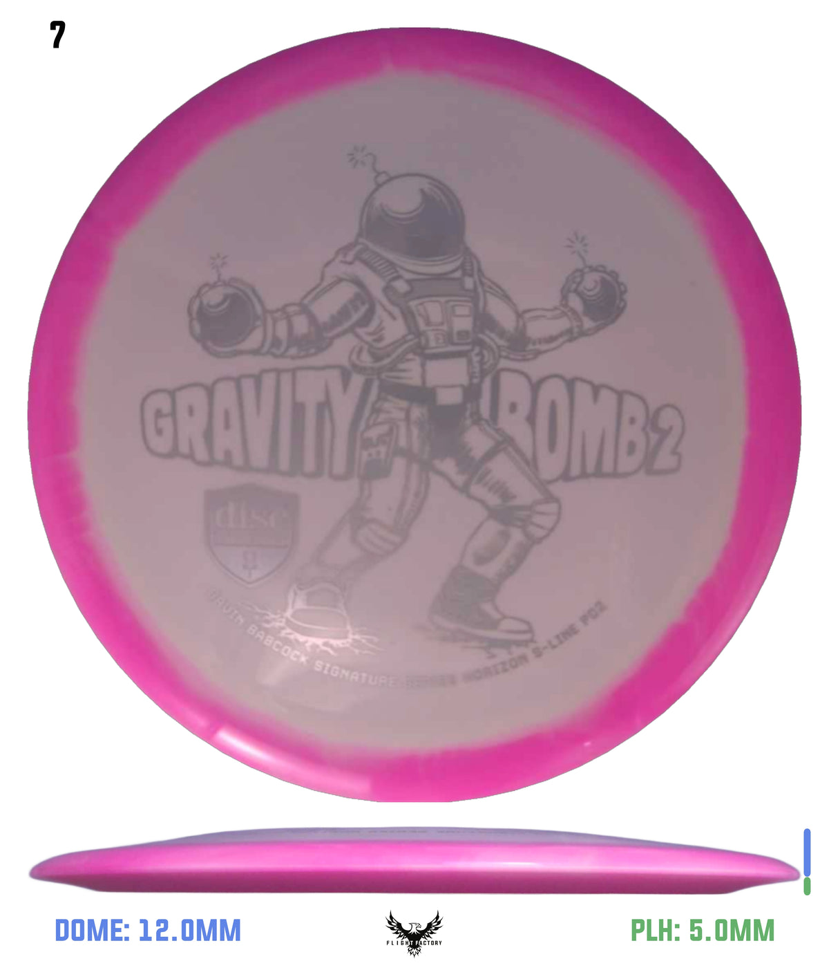 Discmania Gravity Bomb 2 Horizon S-Line PD2 - Gavin Babcock Signature Series