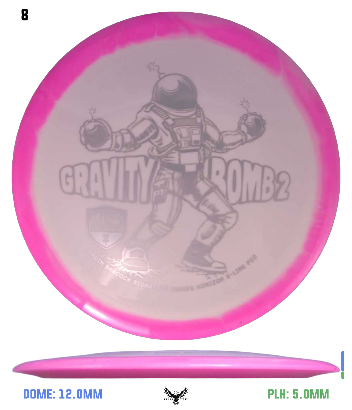 Discmania Gravity Bomb 2 Horizon S-Line PD2 - Gavin Babcock Signature Series