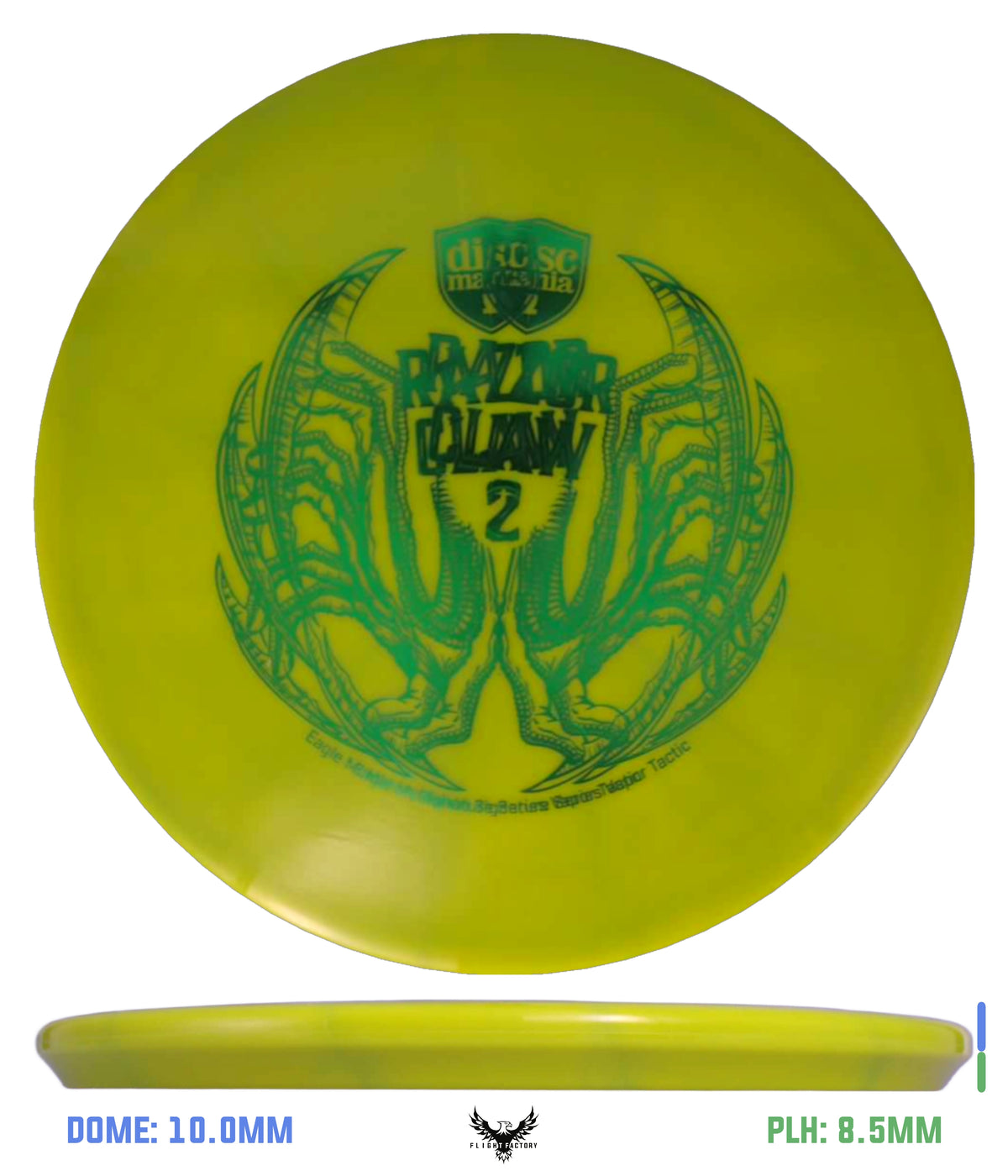 Discmania Eagle McMahon Razor Claw 2 Vapor Tactic - Misprints