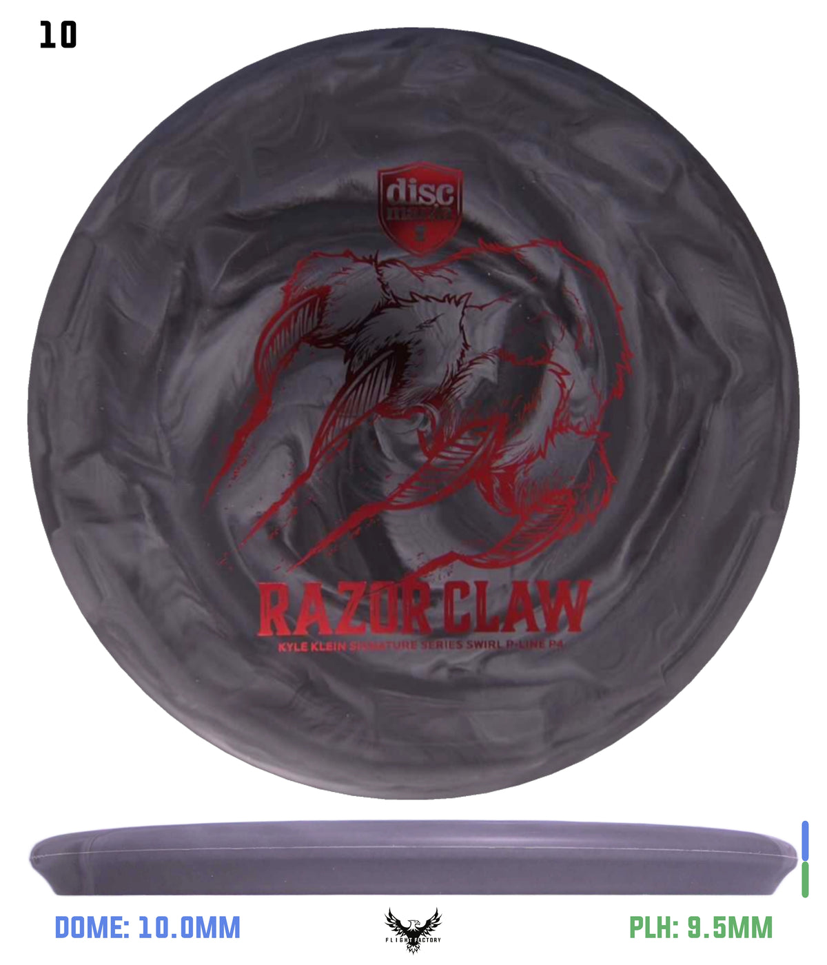 Discmania Razor Claw - Kyle Klein Signature Series Swirl Flex 2 P-Line P4