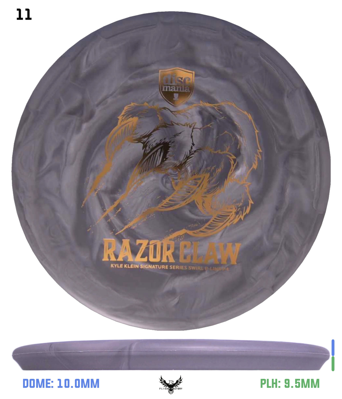 Discmania Razor Claw - Kyle Klein Signature Series Swirl Flex 2 P-Line P4