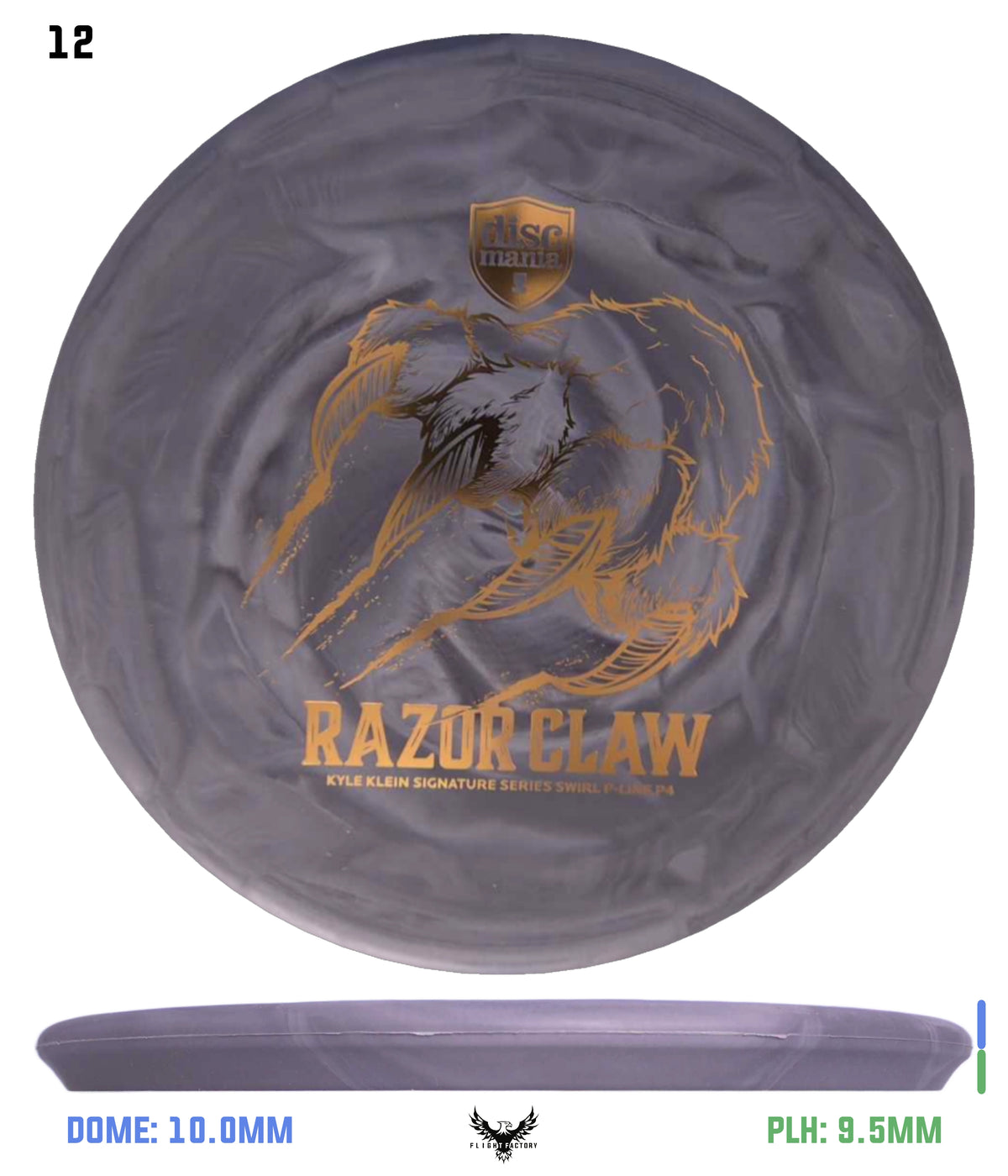 Discmania Razor Claw - Kyle Klein Signature Series Swirl Flex 2 P-Line P4