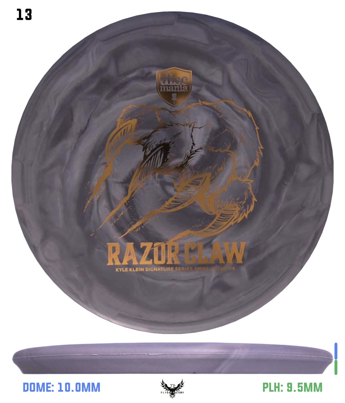 Discmania Razor Claw - Kyle Klein Signature Series Swirl Flex 2 P-Line P4