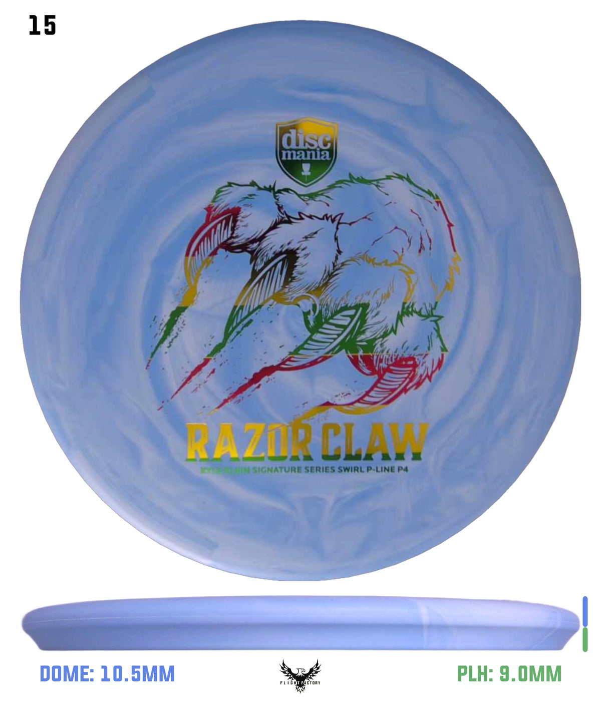 Discmania Razor Claw - Kyle Klein Signature Series Swirl Flex 2 P-Line P4
