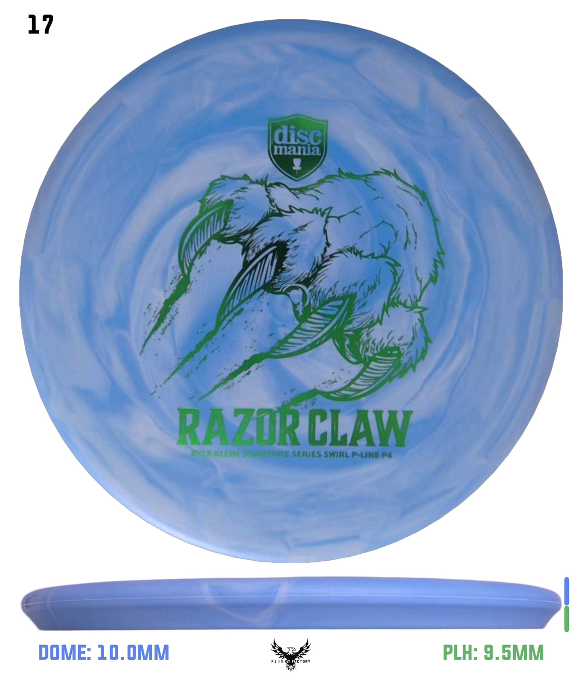 Discmania Razor Claw - Kyle Klein Signature Series Swirl Flex 2 P-Line P4