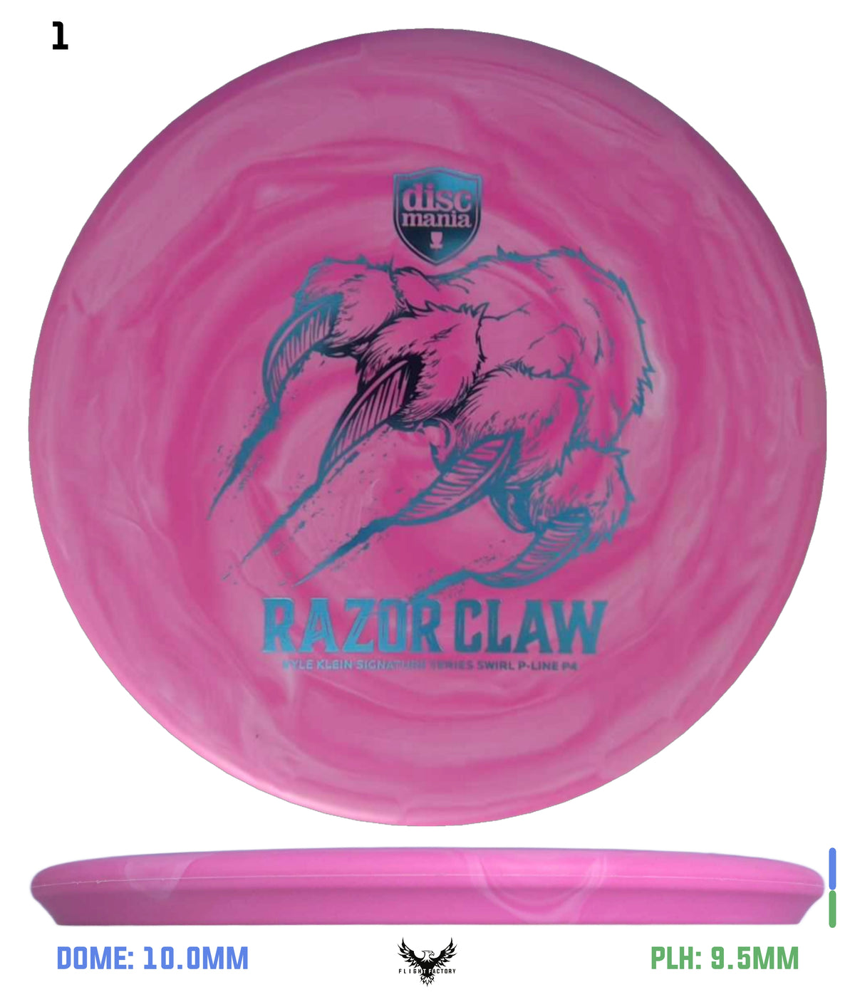 Discmania Razor Claw - Kyle Klein Signature Series Swirl Flex 2 P-Line P4