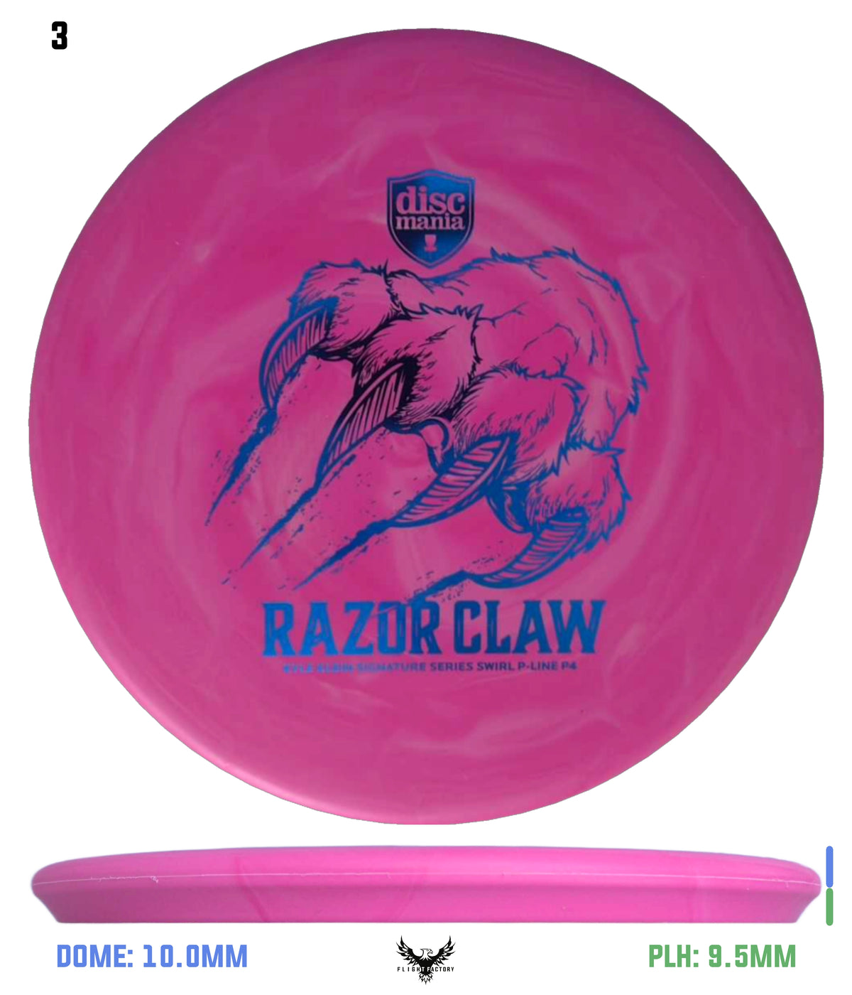 Discmania Razor Claw - Kyle Klein Signature Series Swirl Flex 2 P-Line P4