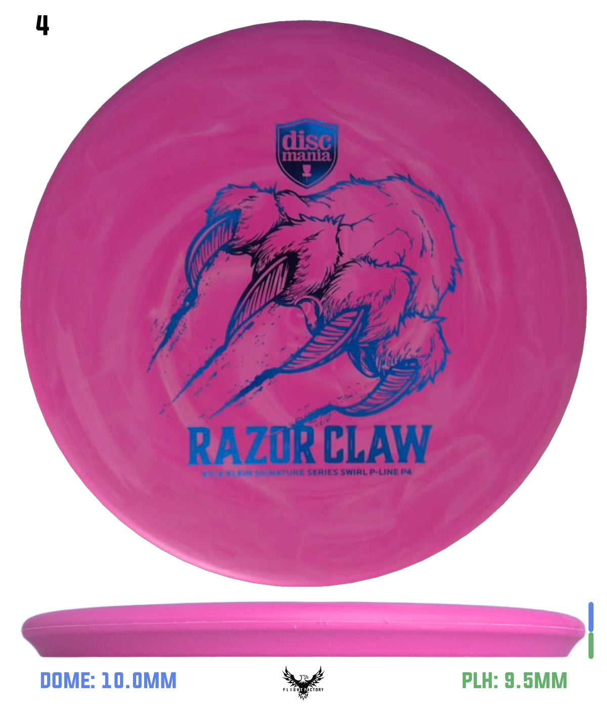 Discmania Razor Claw - Kyle Klein Signature Series Swirl Flex 2 P-Line P4