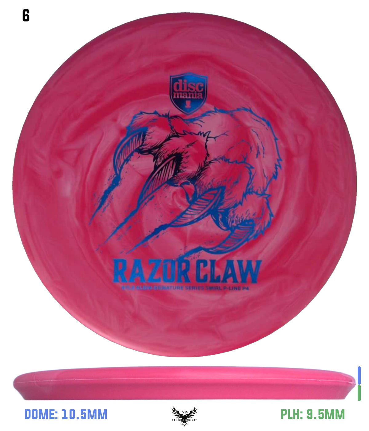 Discmania Razor Claw - Kyle Klein Signature Series Swirl Flex 2 P-Line P4