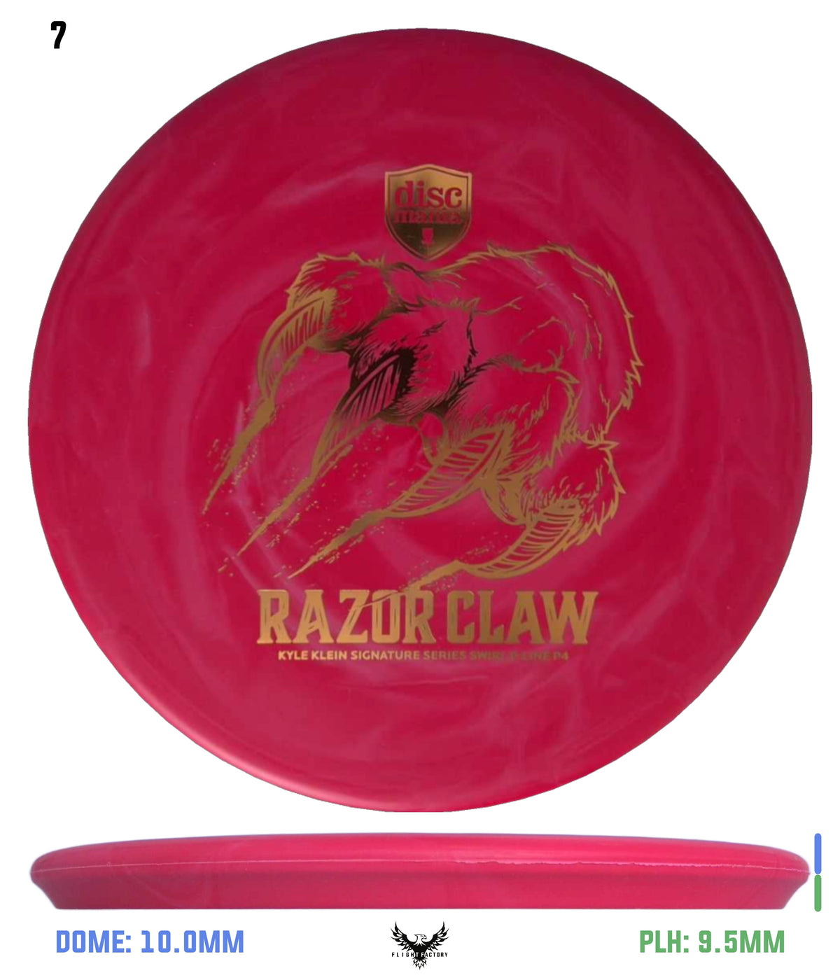 Discmania Razor Claw - Kyle Klein Signature Series Swirl Flex 2 P-Line P4