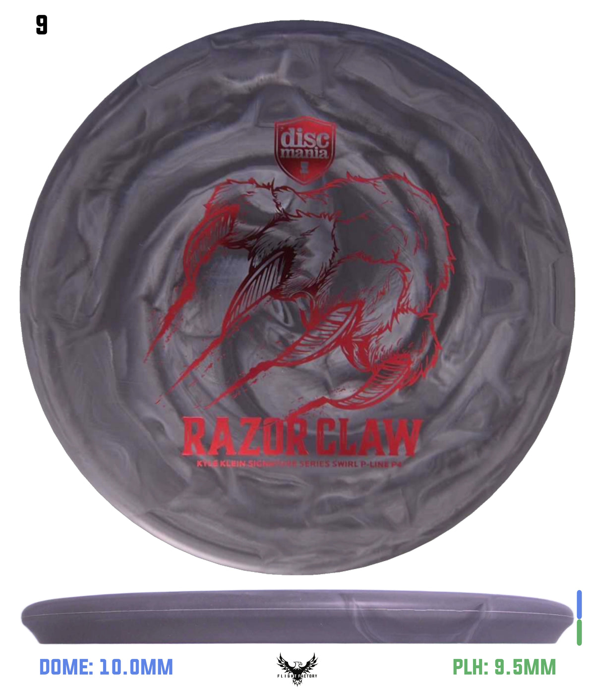 Discmania Razor Claw - Kyle Klein Signature Series Swirl Flex 2 P-Line P4