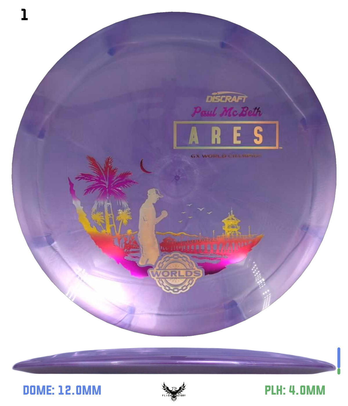 Discraft Titanium Swirl Ares, Paul McBeth 6x – Detroit 2026 Worlds