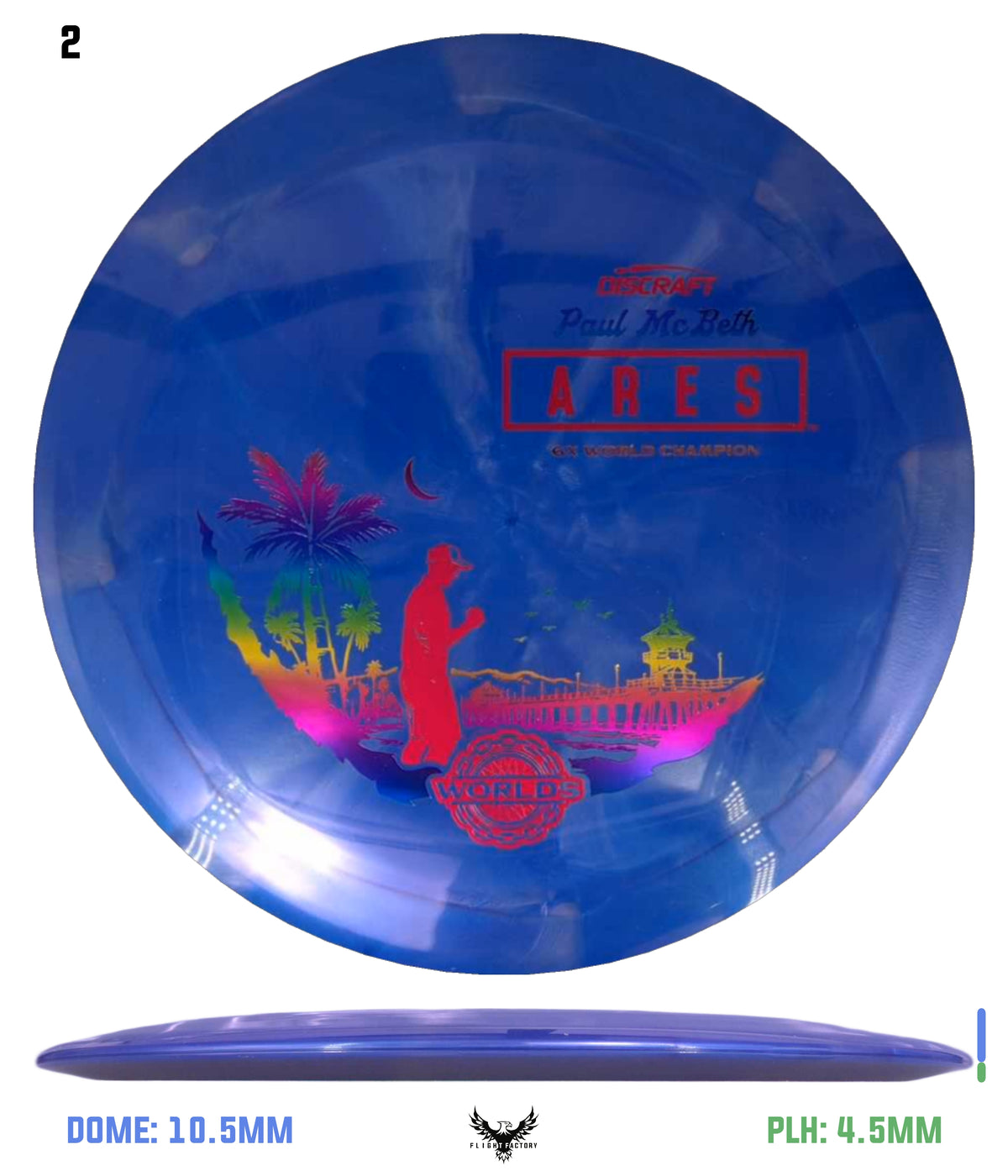 Discraft Titanium Swirl Ares, Paul McBeth 6x – Detroit 2026 Worlds
