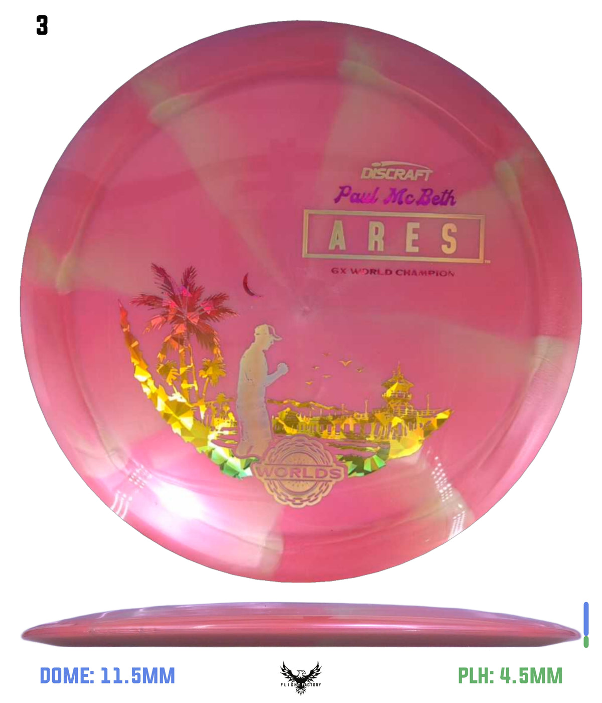 Discraft Titanium Swirl Ares, Paul McBeth 6x – Detroit 2026 Worlds
