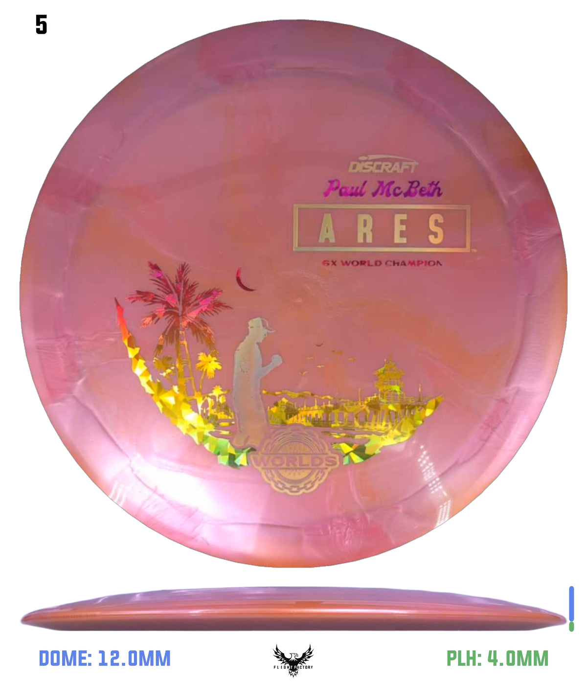 Discraft Titanium Swirl Ares, Paul McBeth 6x – Detroit 2026 Worlds