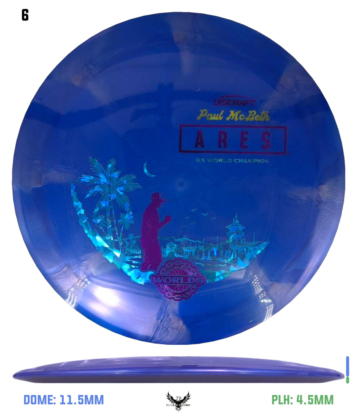 Discraft Titanium Swirl Ares, Paul McBeth 6x – Detroit 2026 Worlds