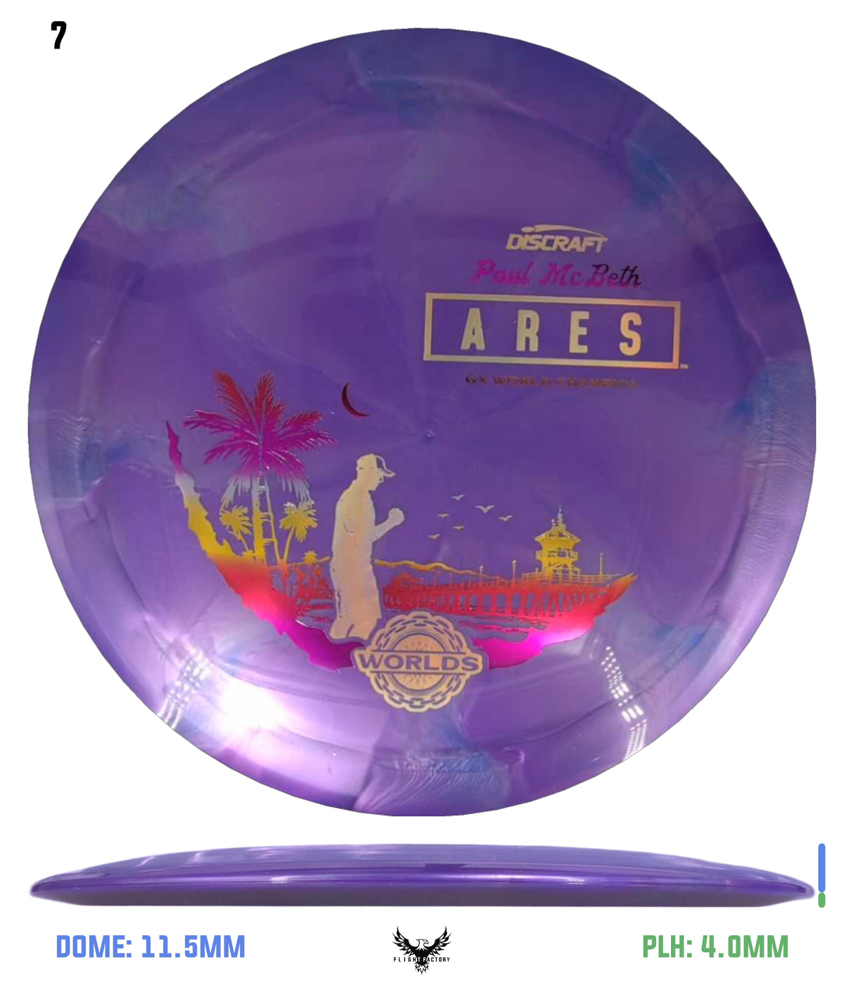 Discraft Titanium Swirl Ares, Paul McBeth 6x – Detroit 2026 Worlds