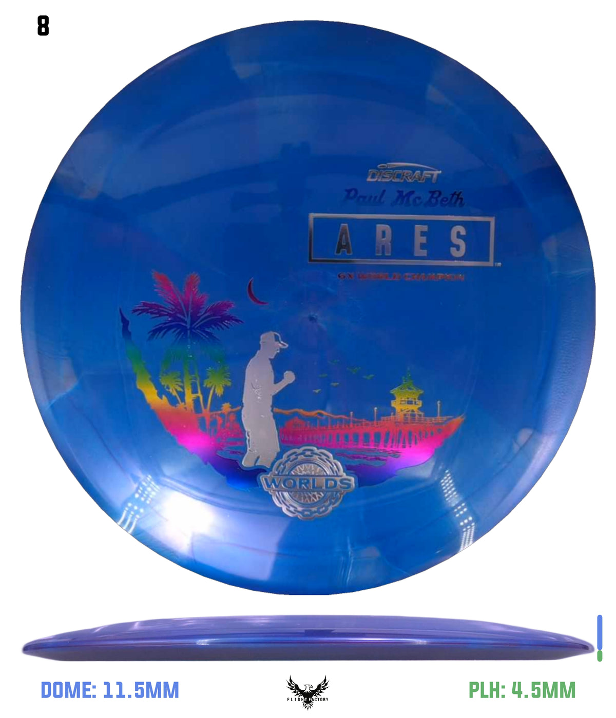 Discraft Titanium Swirl Ares, Paul McBeth 6x – Detroit 2026 Worlds